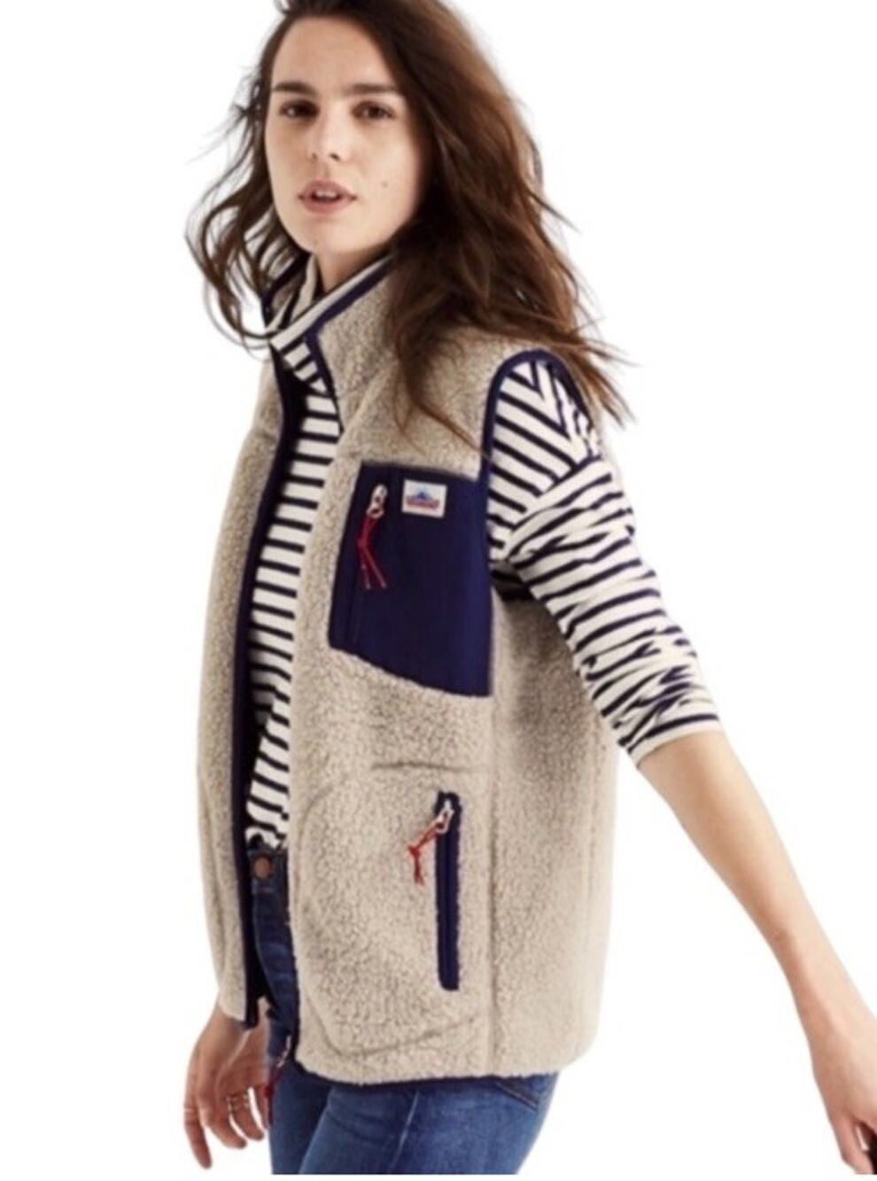 Penfield X Madewell Lucan Sherpa Vest Small